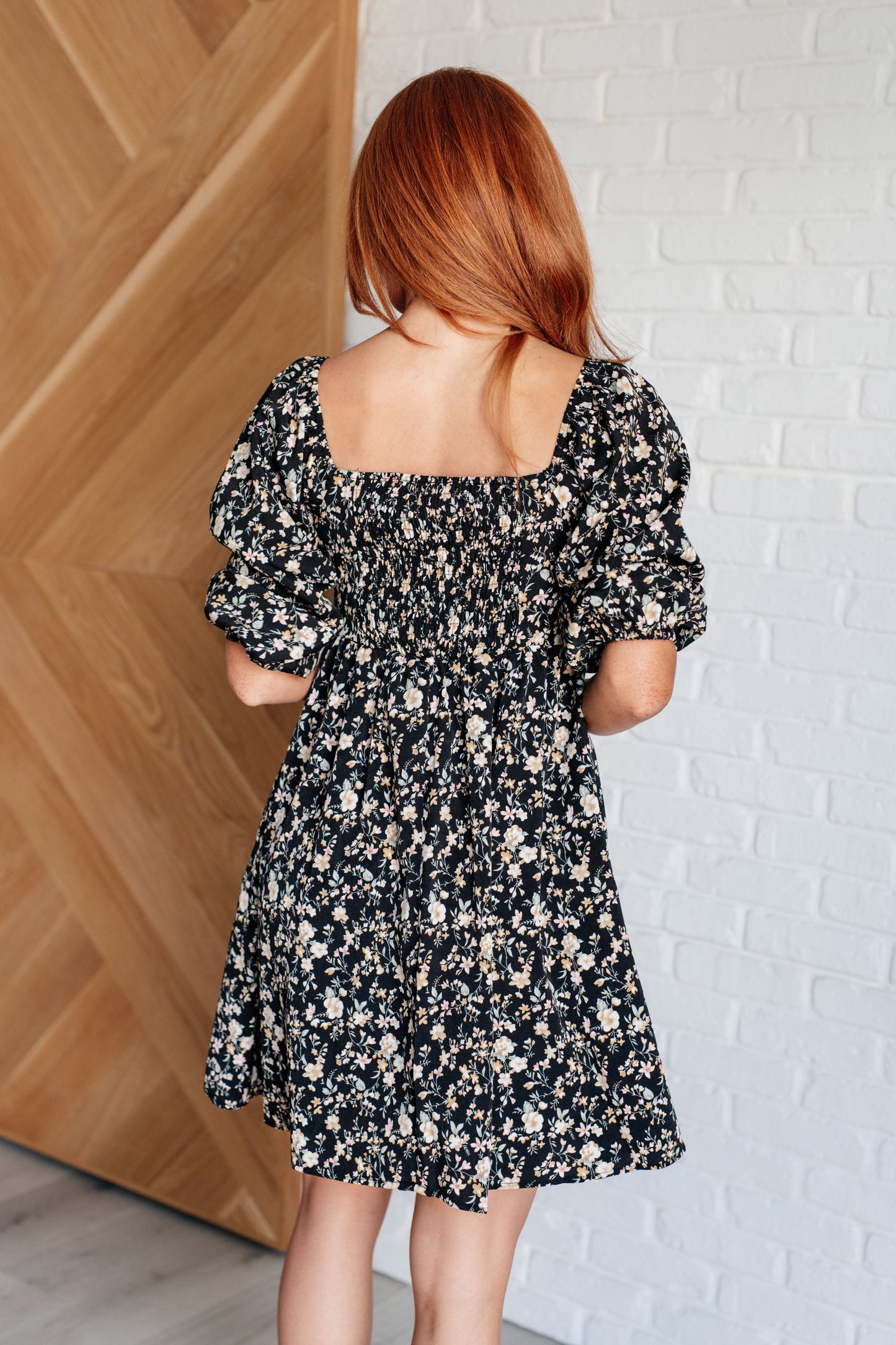 Vestido floral Volver al principio