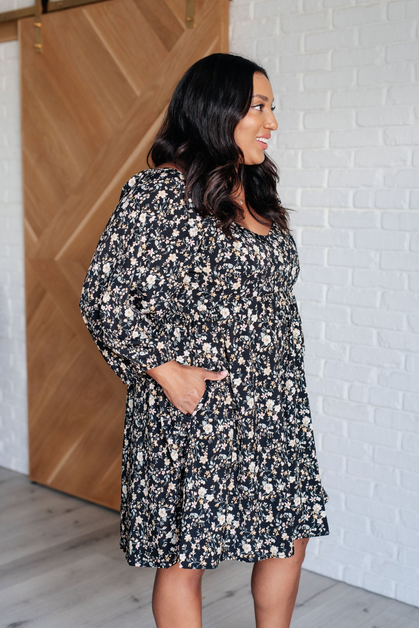 Vestido floral Volver al principio