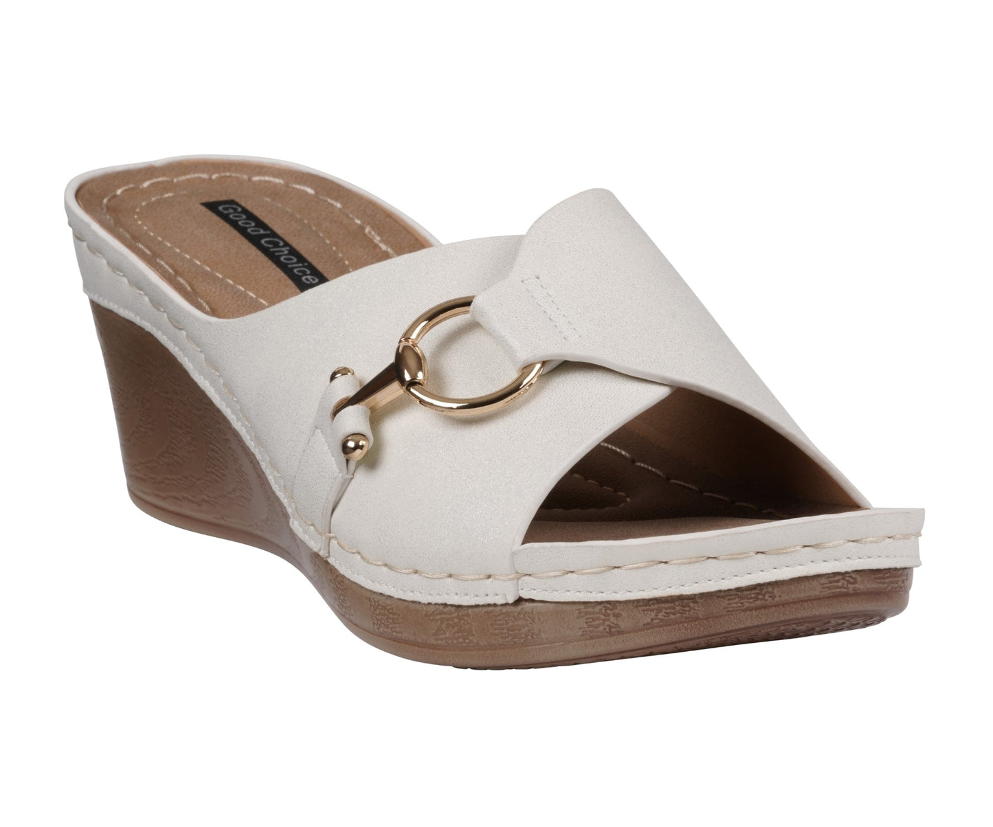 Sandalias de cuña blancas para mujer de Women's Bay