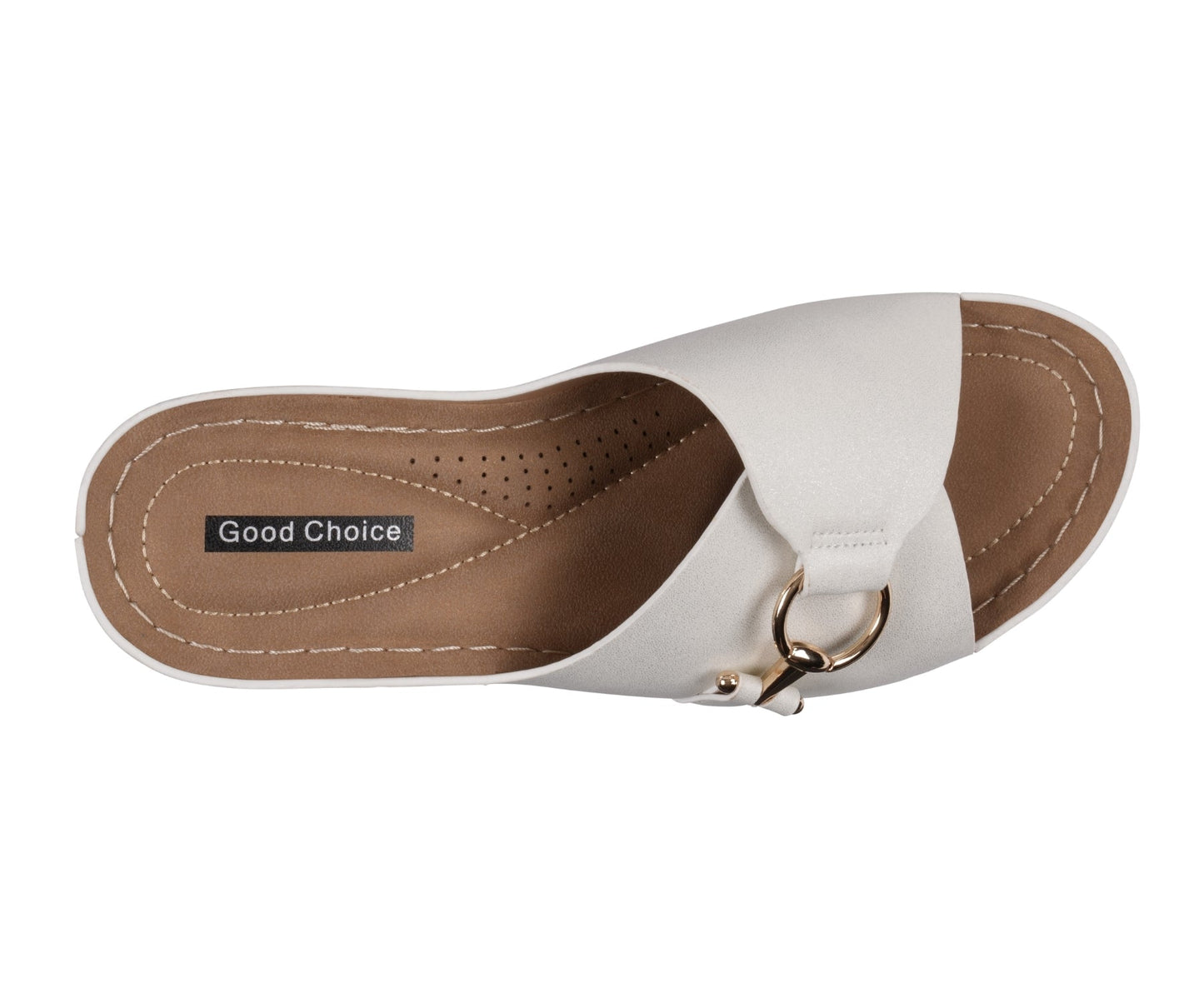 Sandalias de cuña blancas para mujer de Women's Bay