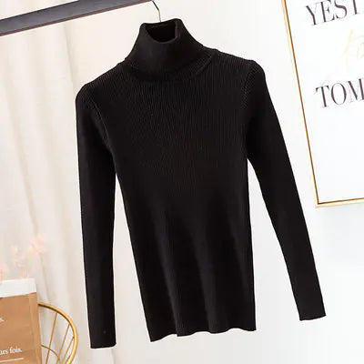 Women's Fitted Turtleneck Sweater for Fall/Winter