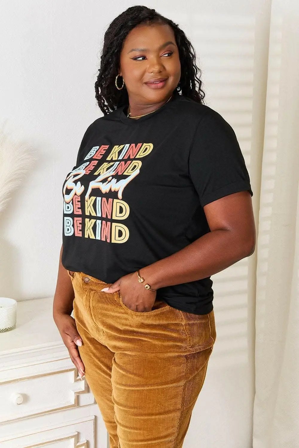 T-Shirts Trendsi Be Kind Positivity Infusion Tee - Clothing & Apparel