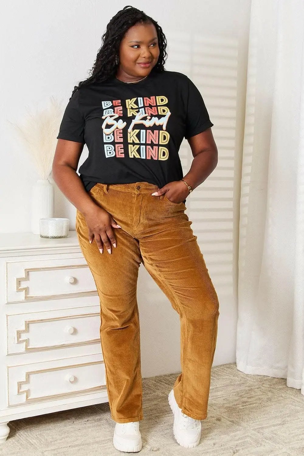 T-Shirts Trendsi Be Kind Positivity Infusion Tee - Clothing & Apparel