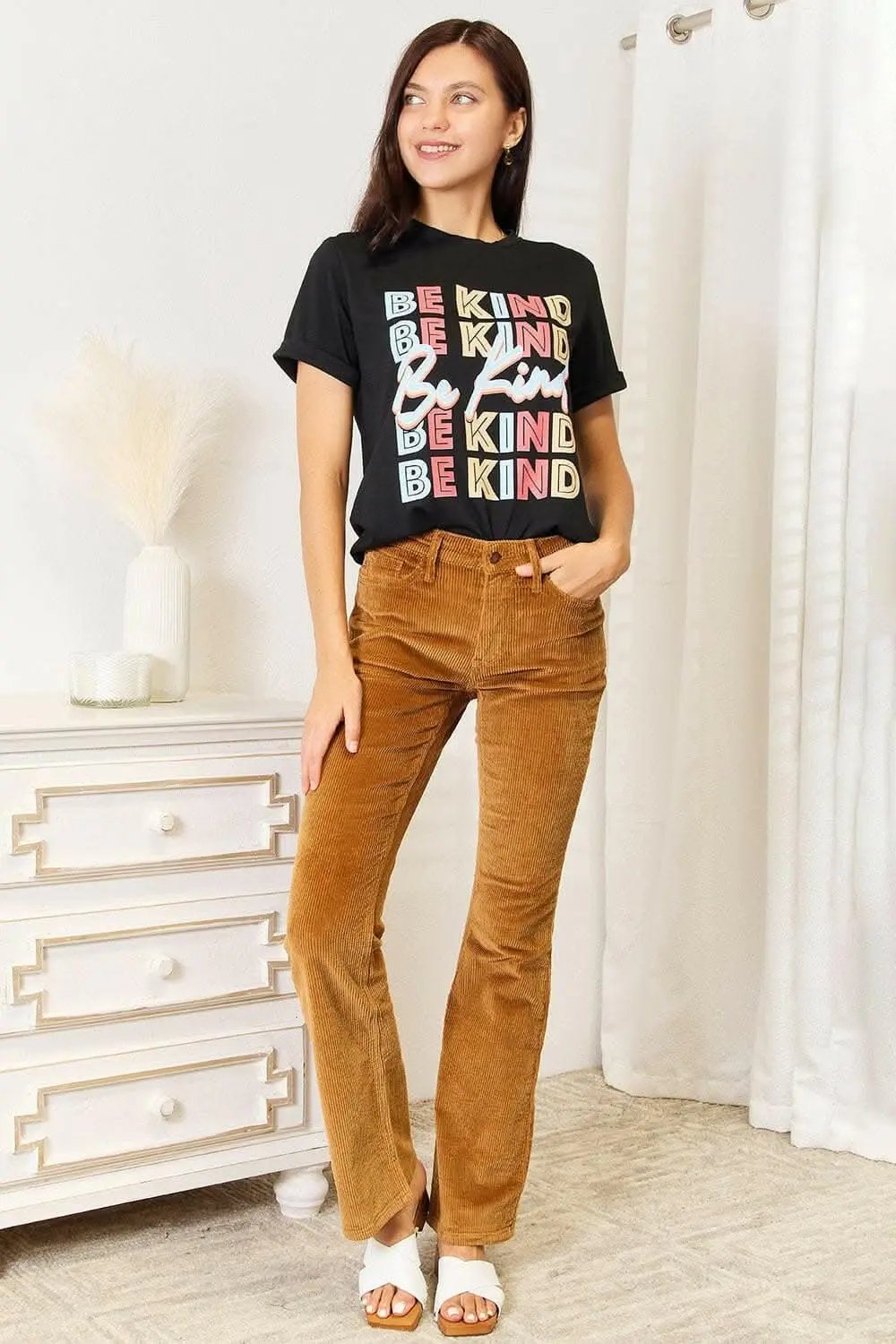 T-Shirts Trendsi Be Kind Positivity Infusion Tee - Clothing & Apparel