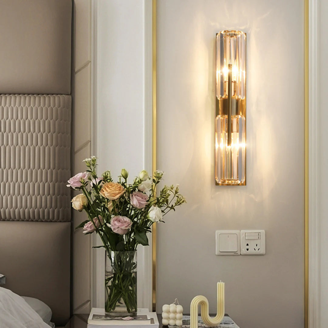 Lámpara de pared de cristal Bepuzz
