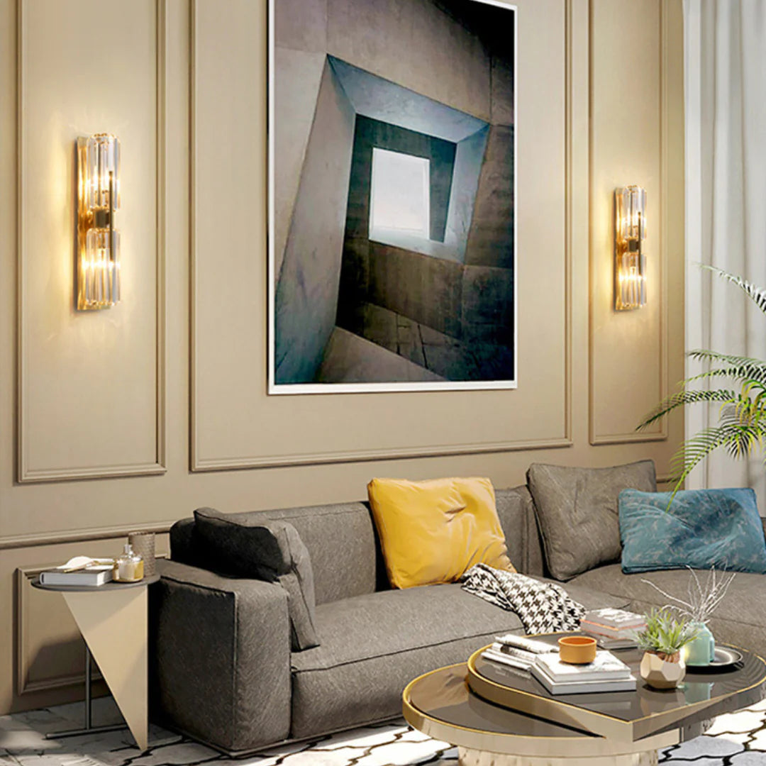 Lámpara de pared de cristal Bepuzz