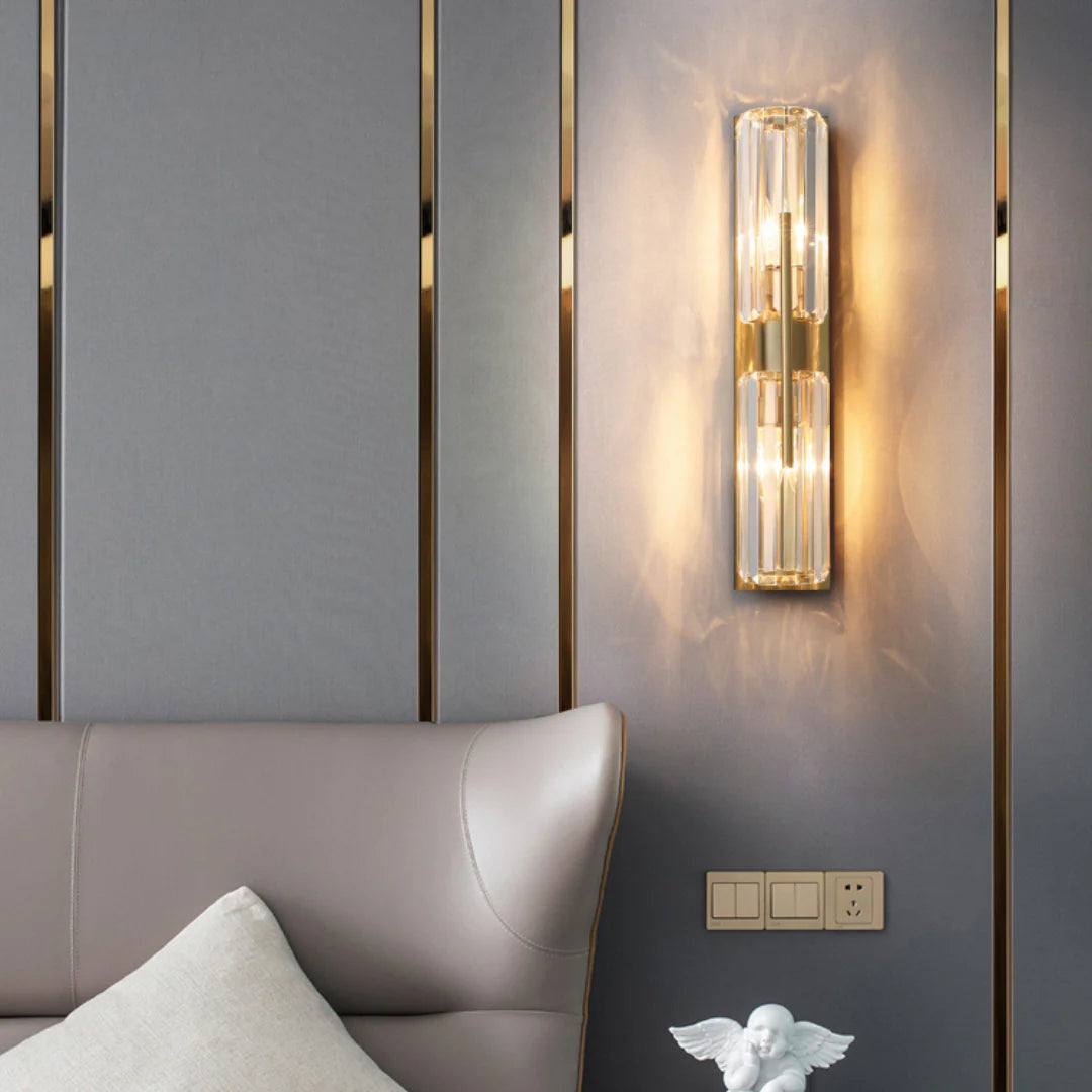 Lámpara de pared de cristal Bepuzz
