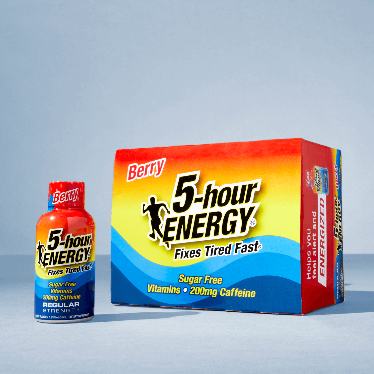 Inyecciones de 5-hour ENERGY de Fuerza Regular, Sabor Frutos Rojos