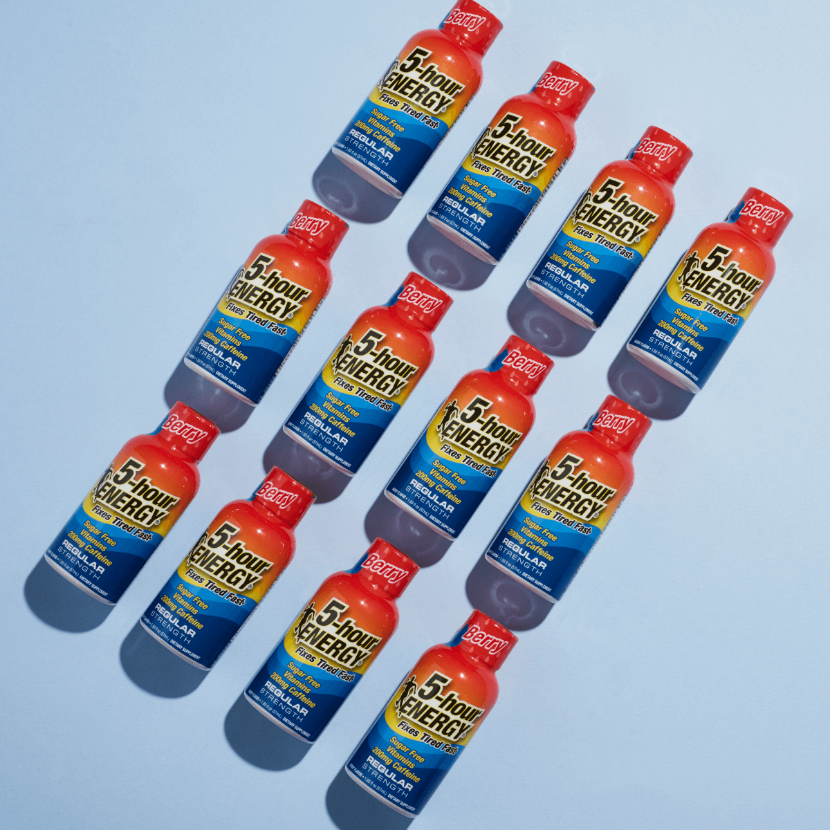 Inyecciones de 5-hour ENERGY de Fuerza Regular, Sabor Frutos Rojos