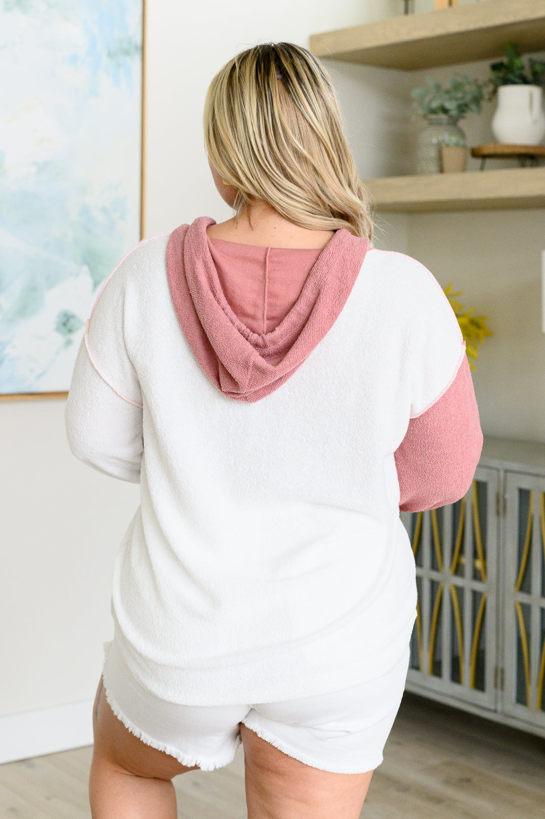 Sudadera con capucha Color Block "La Mejor del Vecindario"