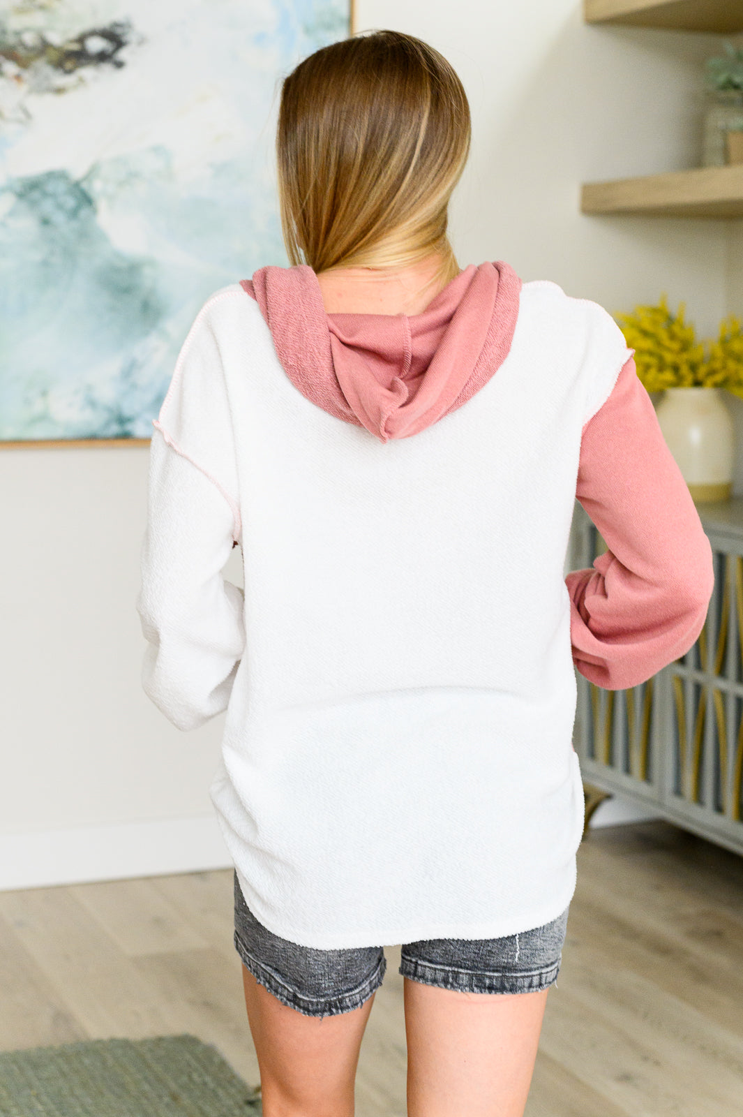 Sudadera con capucha Color Block "La Mejor del Vecindario"