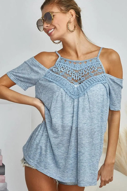 Camisetas - Top sin mangas de encaje ajustable BiBi de Trendsi - LoveSalve