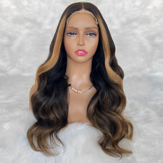 Peluca de cierre Bianca sin pegamento 5x5 HD Lace, cabello 100% humano, teñida profesionalmente