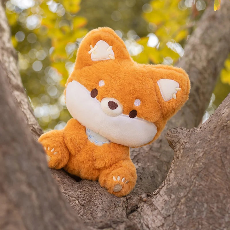 Peluche de zorro de cola grande