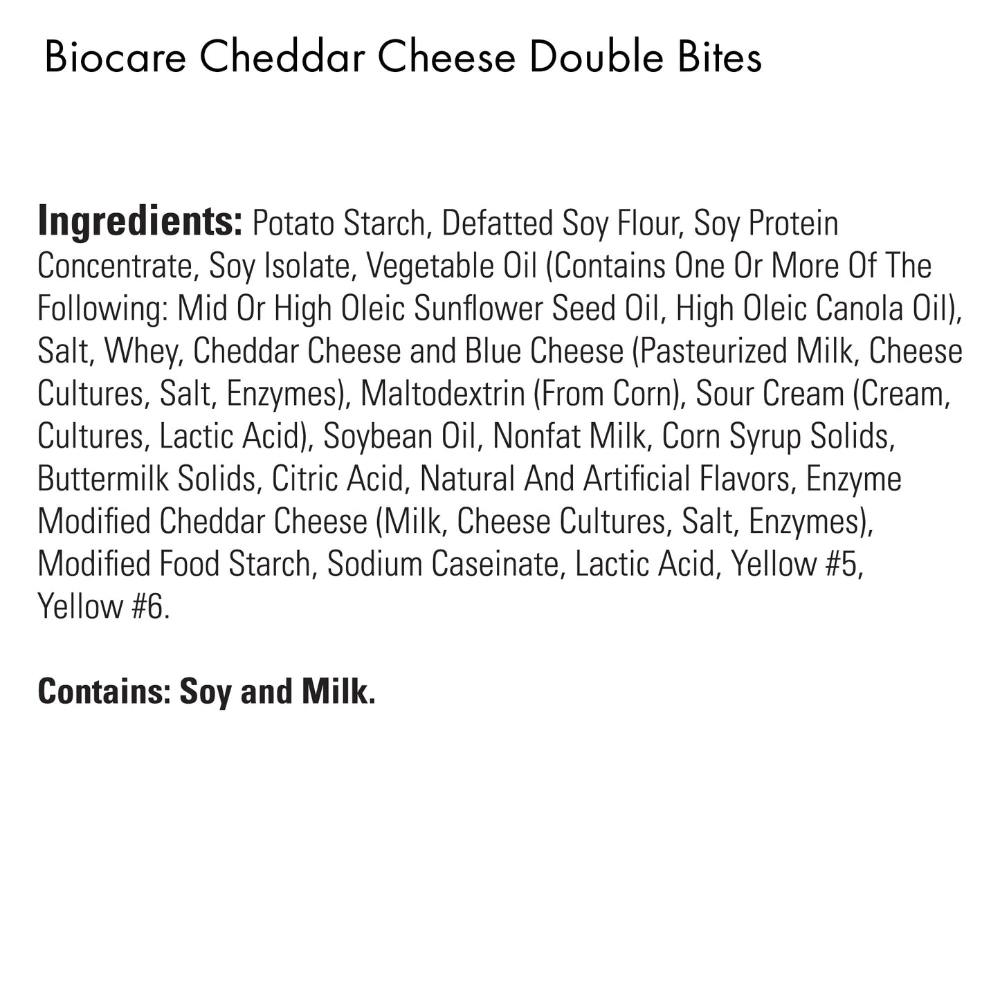 Bocaditos Dobles de Queso Cheddar Alto en Proteínas