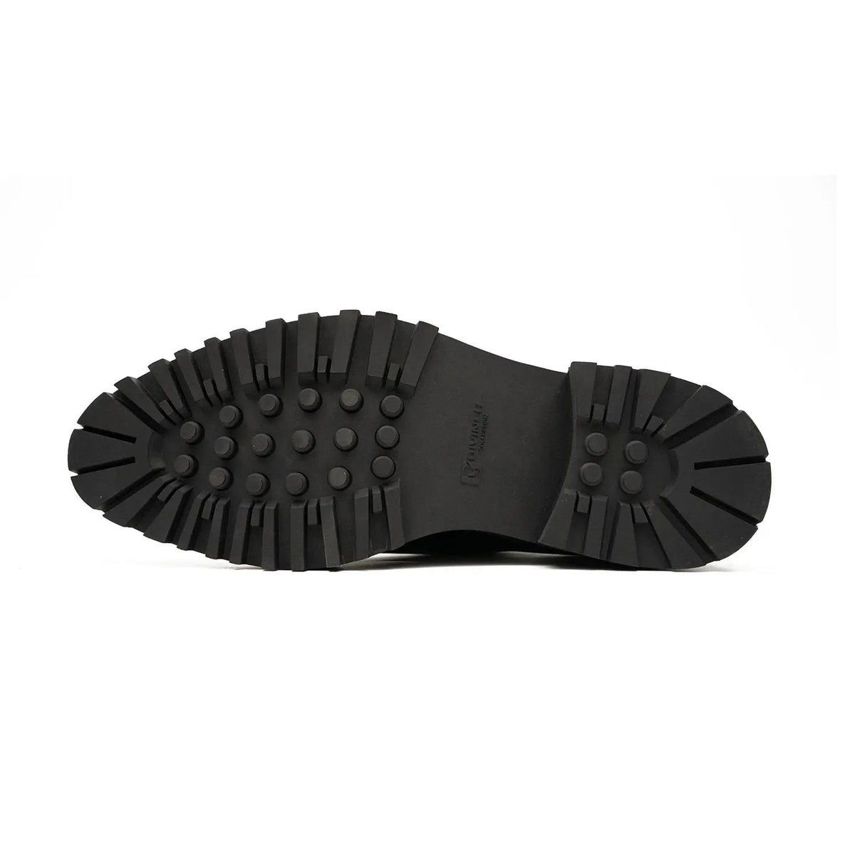 Black Calf Leather Monk Shoes