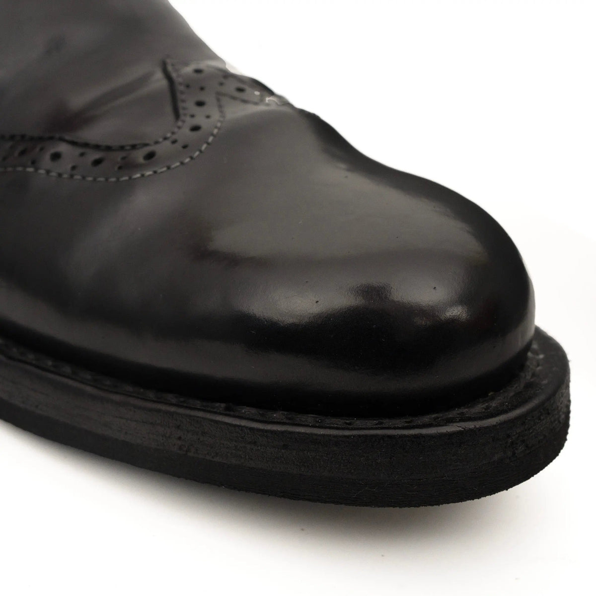 Black Horse Butt Leather Loafers