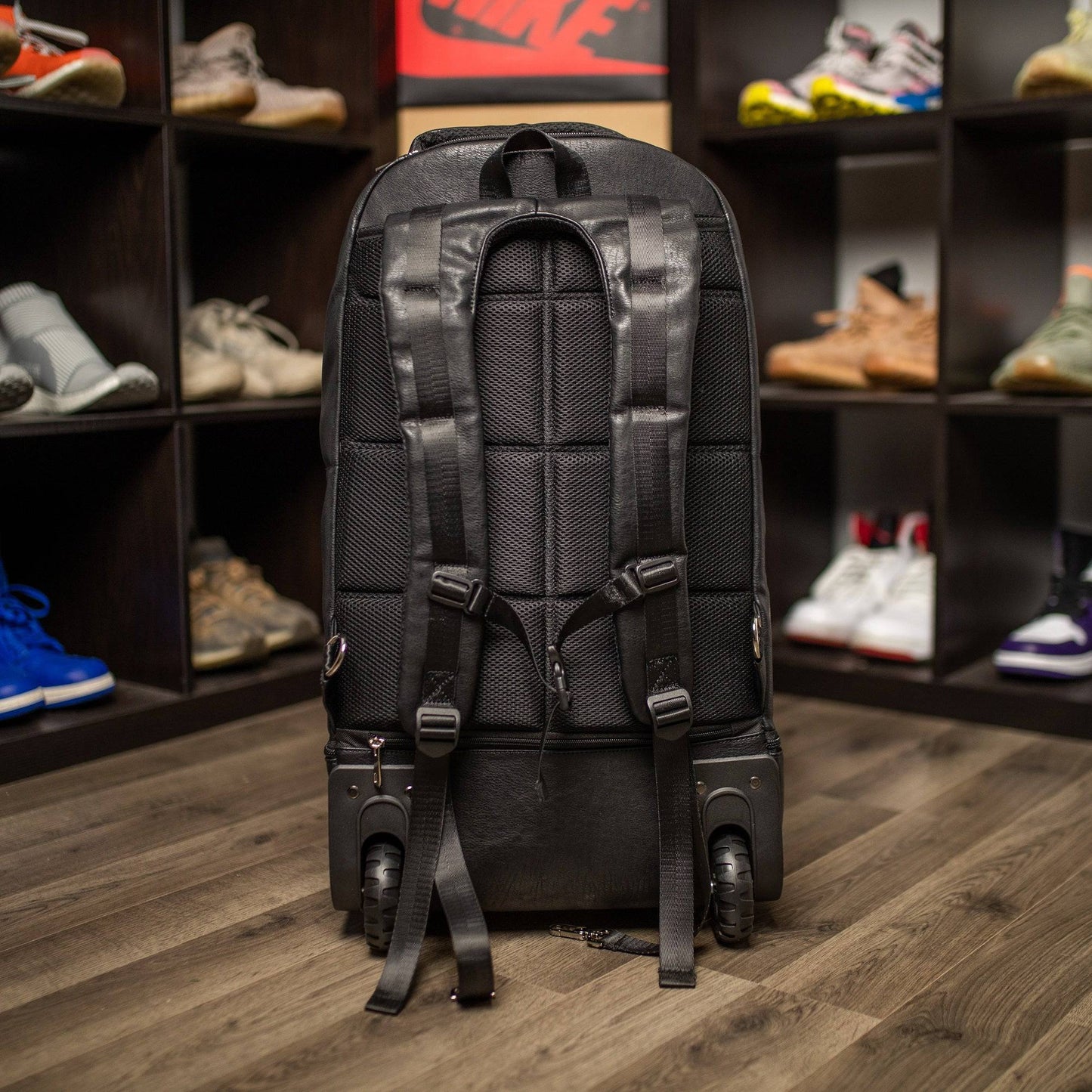 Black Leather Carry-On Roller Bag (Only 150 Made)