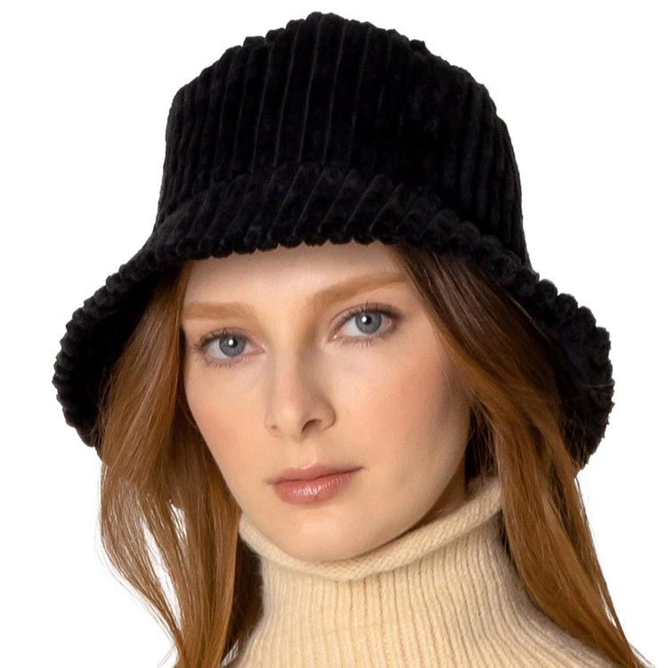 Solid Corduroy Bucket Hat