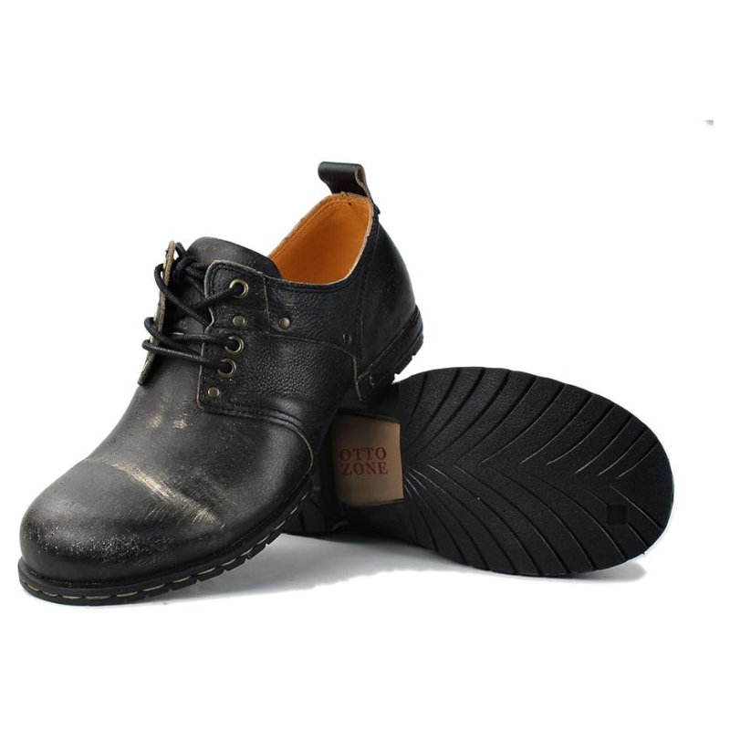 Botines Chukka Retro de Cuero para Hombre OS-6015-1-Retro-Style-R