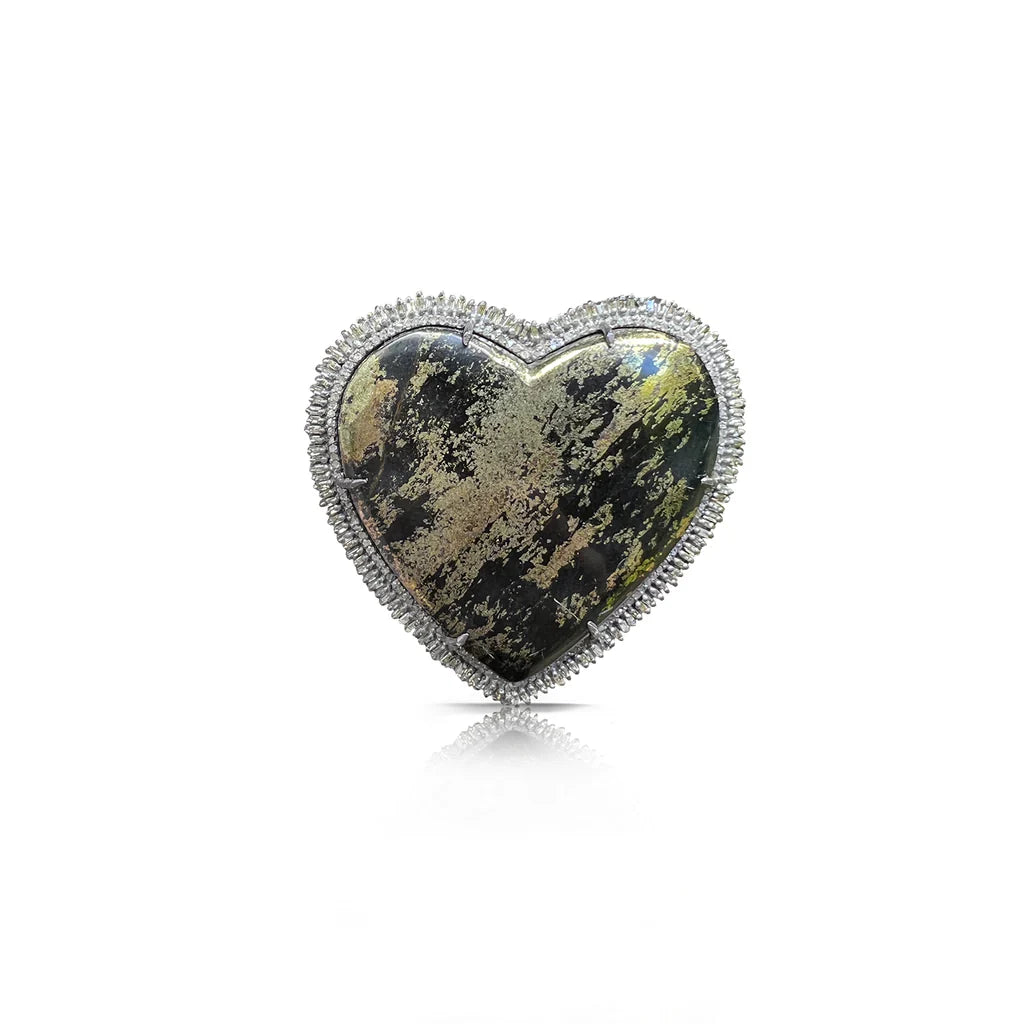 S. Carter Designs Belt Buckle, Black Apache Heart