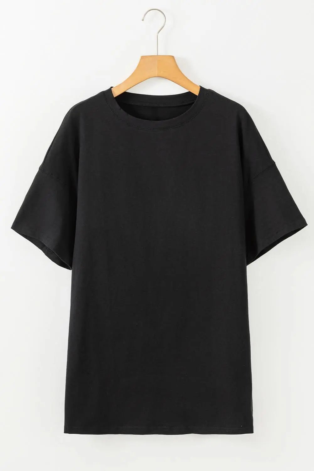 T-Shirts Love Salve Black Tunic Top Women's Daily Basic Tee - Soft & Comfy