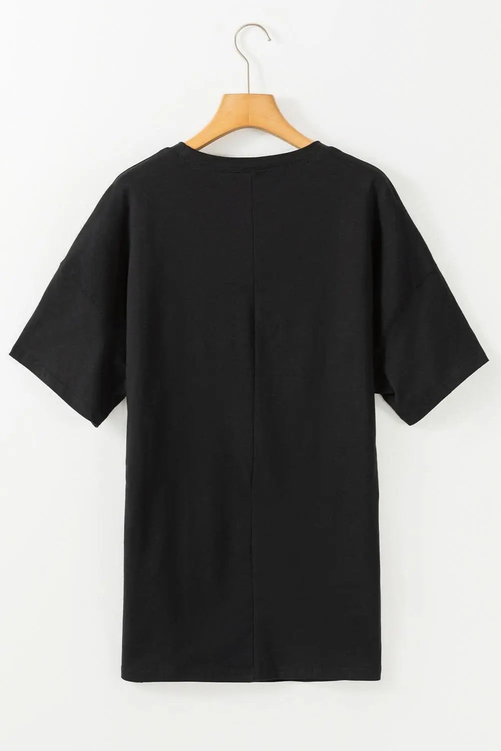 T-Shirts Love Salve Black Tunic Top Women's Daily Basic Tee - Soft & Comfy