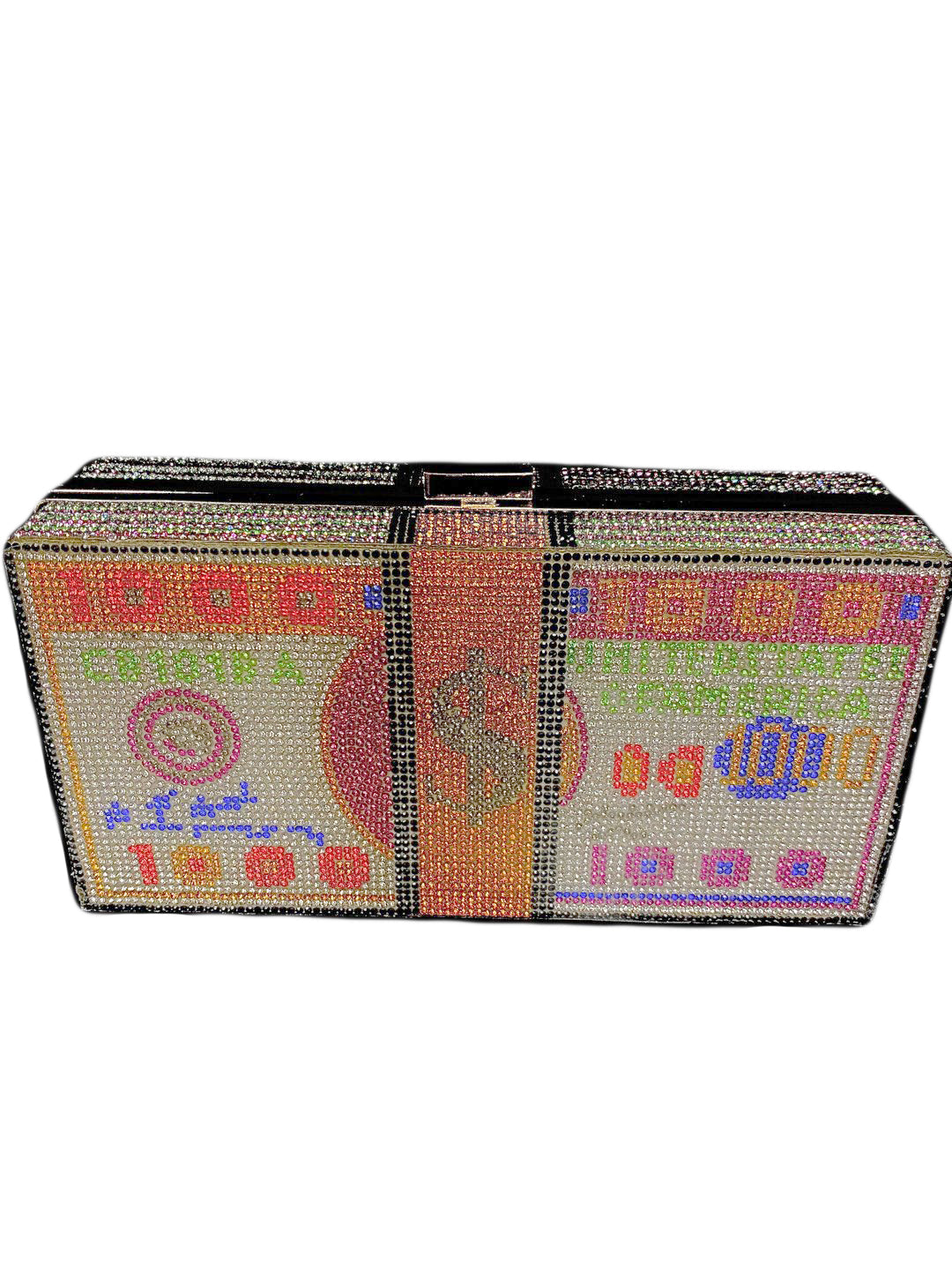 Bolso de mano Bling Money Bag -Blanco Multi