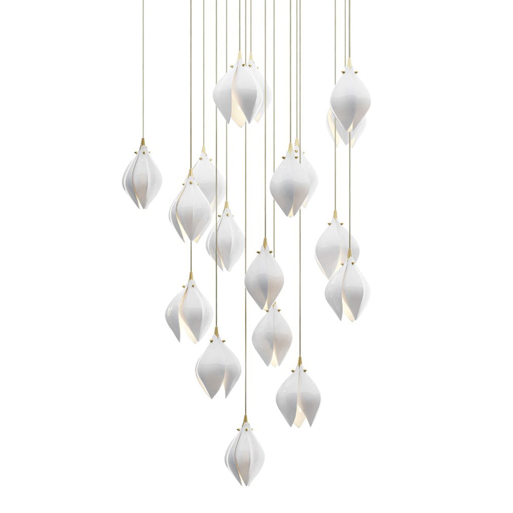Lámpara colgante Bloom Porcelain Petals