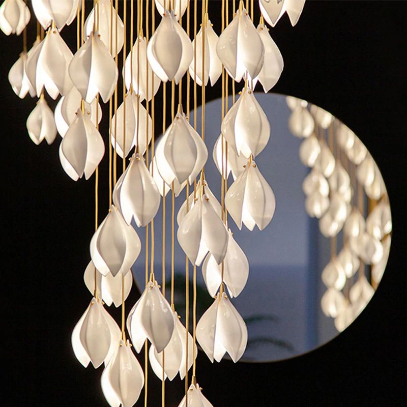 Lámpara colgante Bloom Porcelain Petals