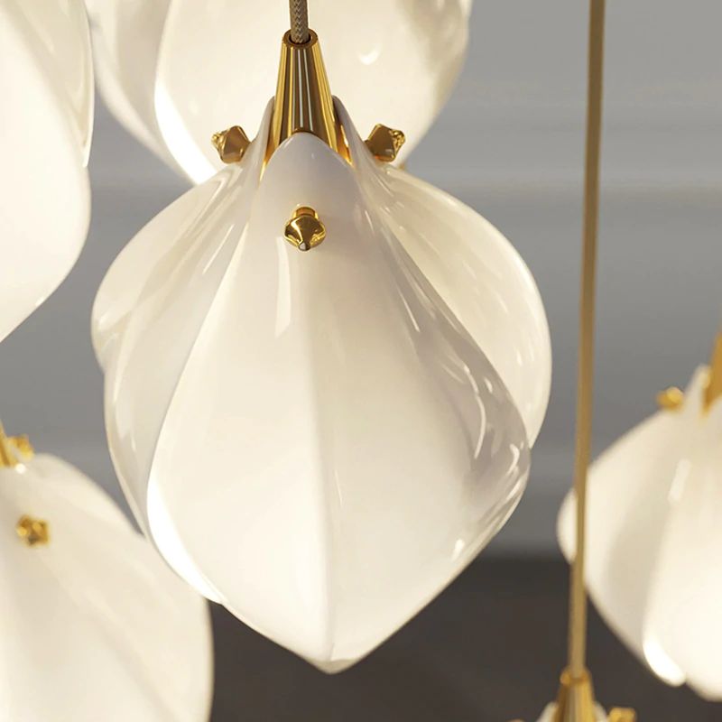 Lámpara colgante Bloom Porcelain Petals