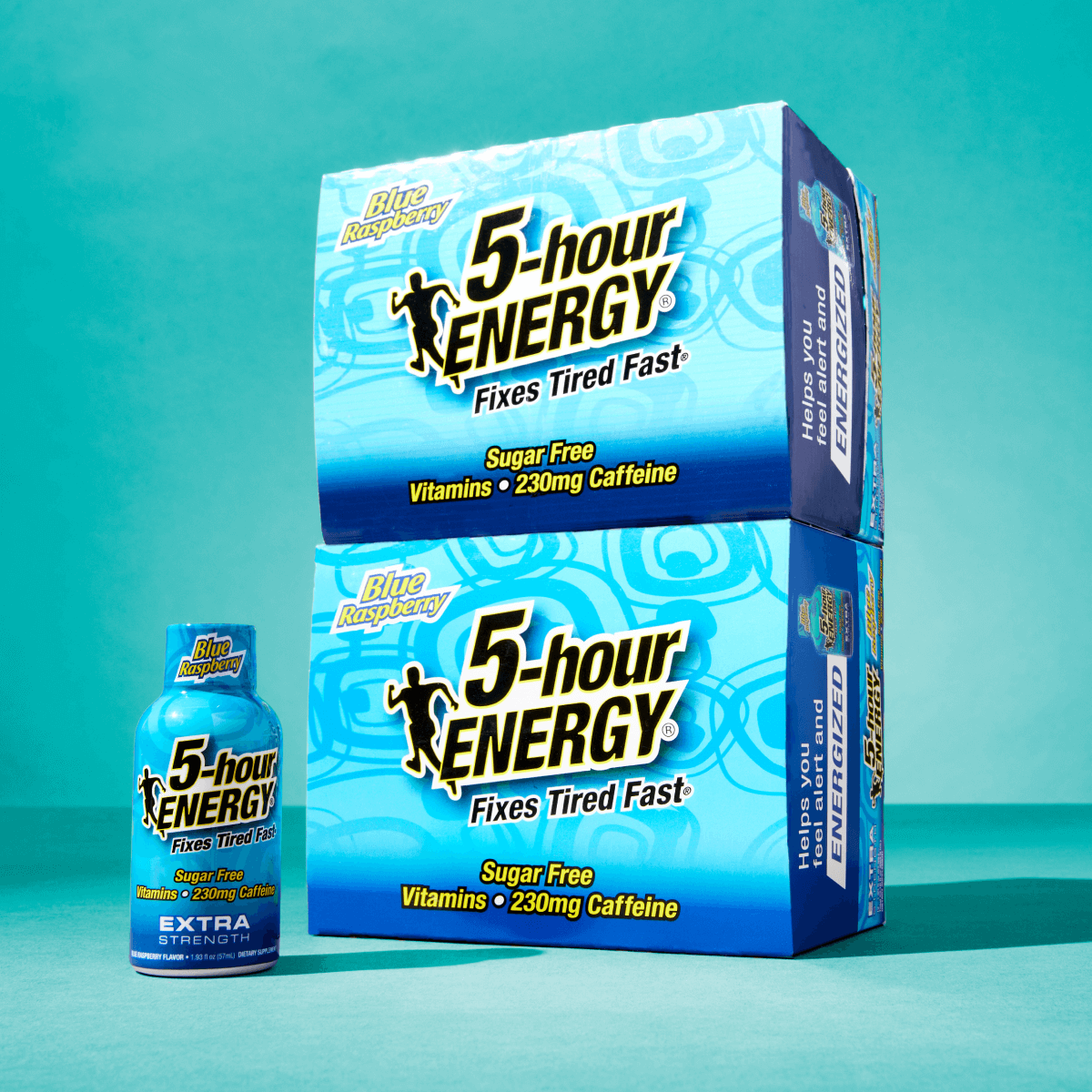 Paquete de 24 Bebidas Energéticas Extra Fuertes 5-hour ENERGY, sabor frambuesa azul, 1.93 fl oz
