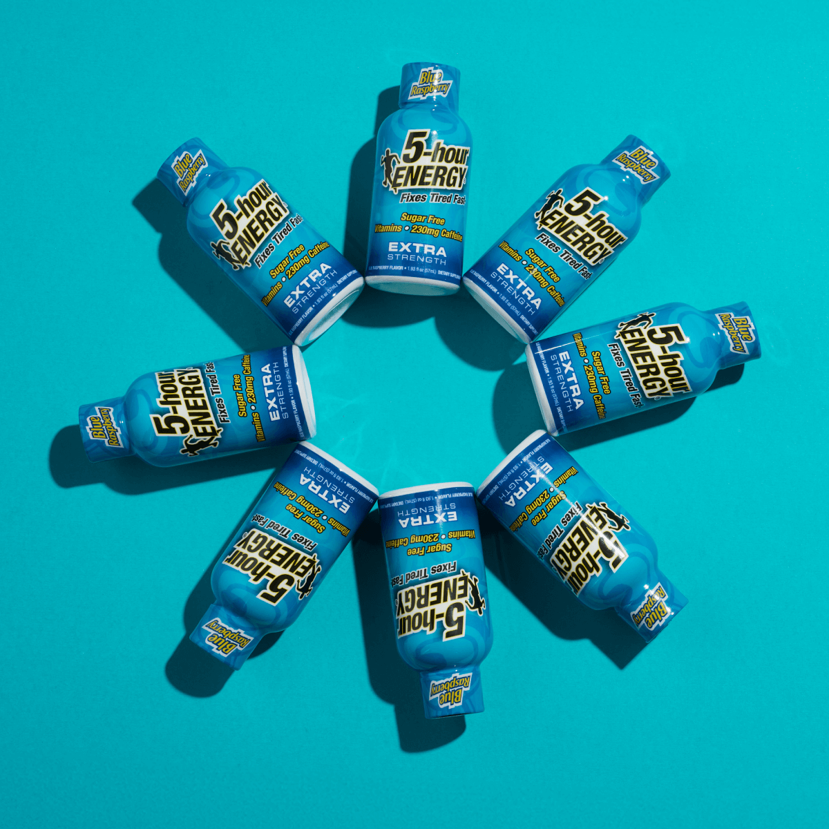 Paquete de 24 Bebidas Energéticas Extra Fuertes 5-hour ENERGY, sabor frambuesa azul, 1.93 fl oz