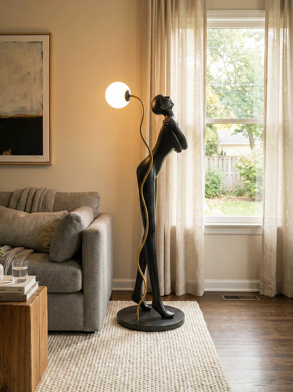 Lámpara de pie Escultura Venus de Arte Corporal