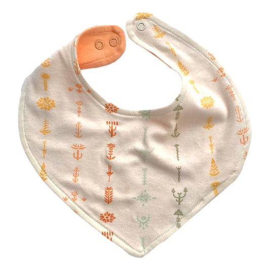 Babero de Algodón Orgánico Certificado GOTS - Floral Bohemio