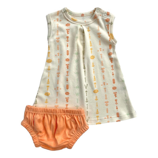 Vestido de Algodón Orgánico Certificado GOTS con Braguitas - Floral Bohemio