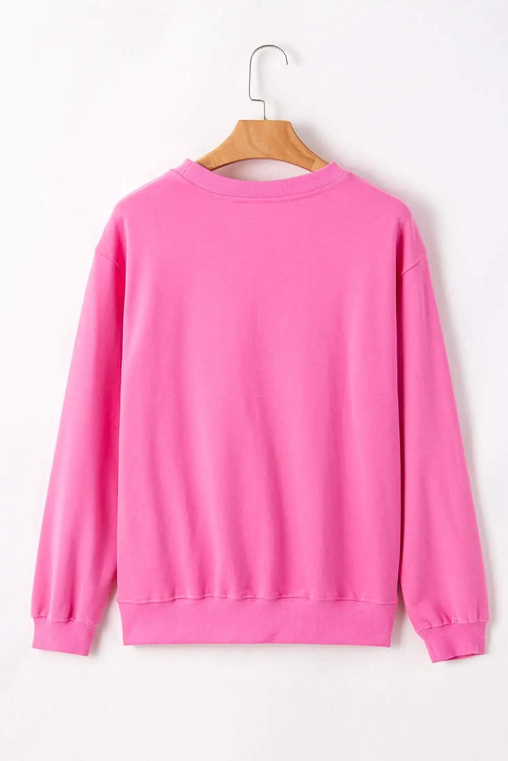 Sweaters Love Salve Pink Pullover Women's Daily Crewneck Sweatshirt - Soft & Casual