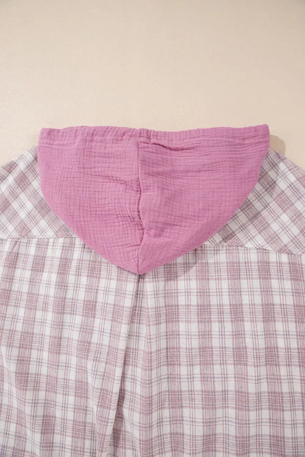 Love Salve Women's Hooded Plaid Shirt — Plus Size Comfort