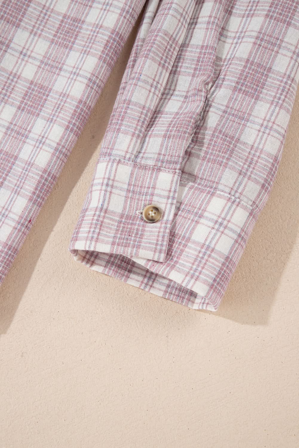 Love Salve Women's Hooded Plaid Shirt — Plus Size Comfort