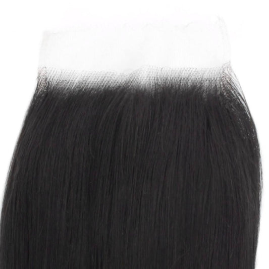 Cierre de cabello humano liso de encaje HD 5x5