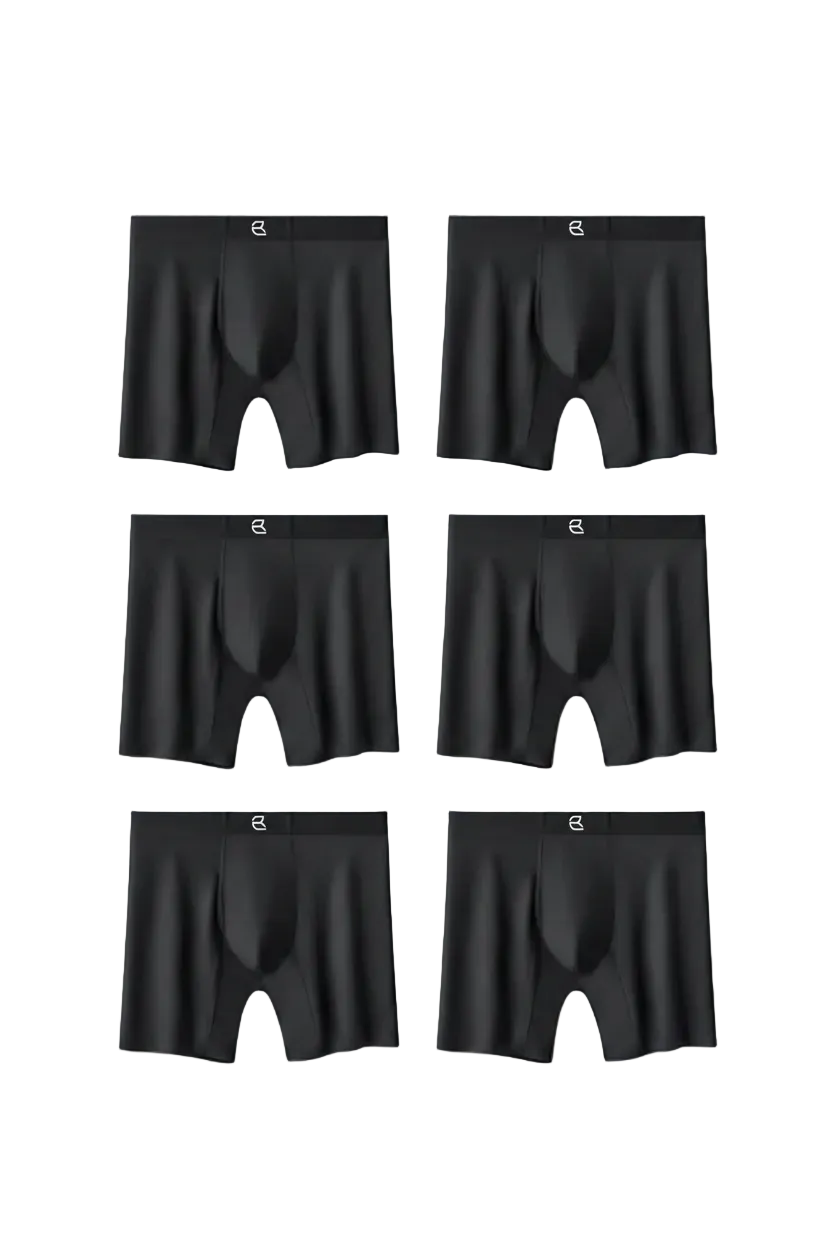 6-Pack Men's Modal Performance Long Boxer Brief