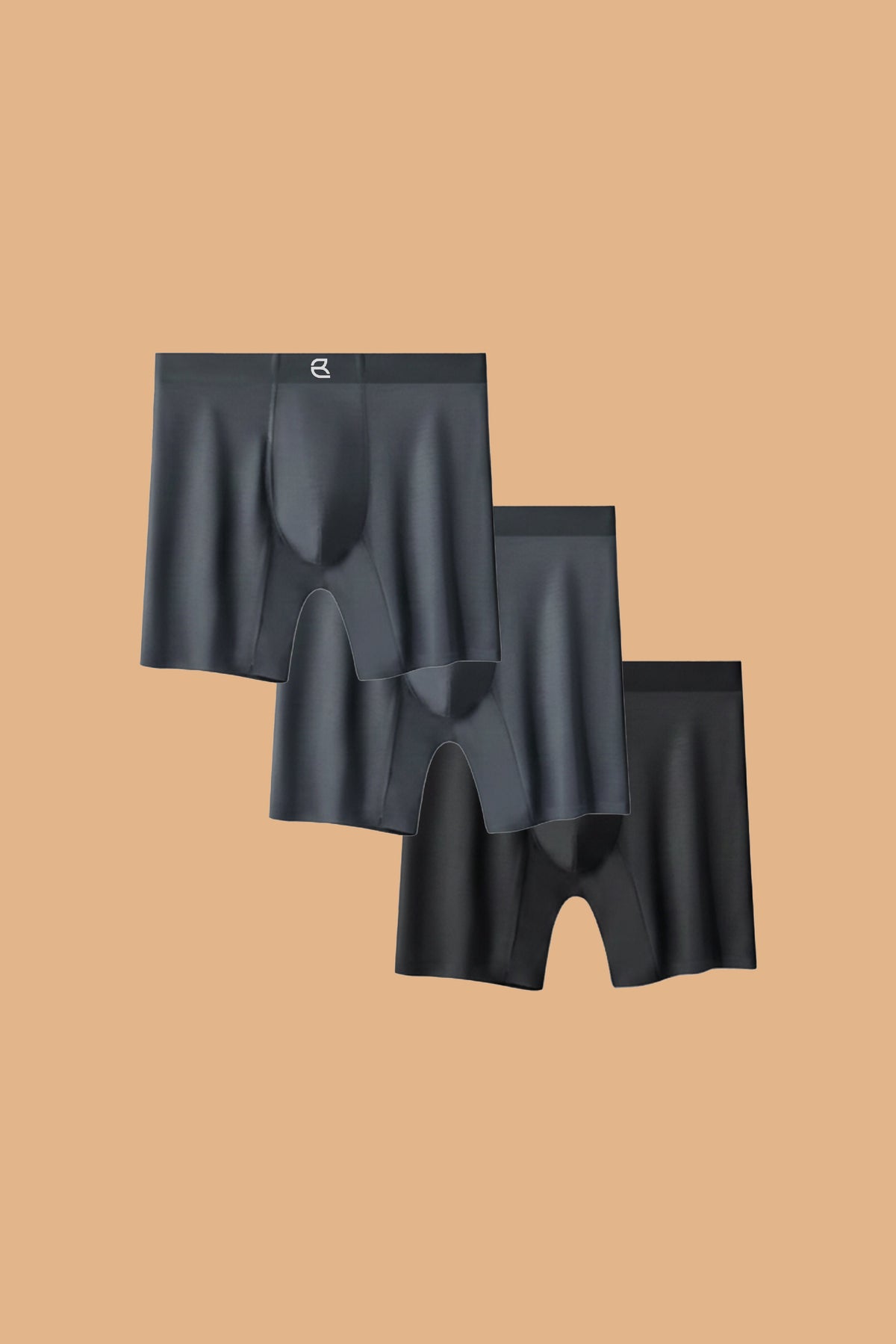 3-Pack Men's Modal Performance Long Boxer Brief