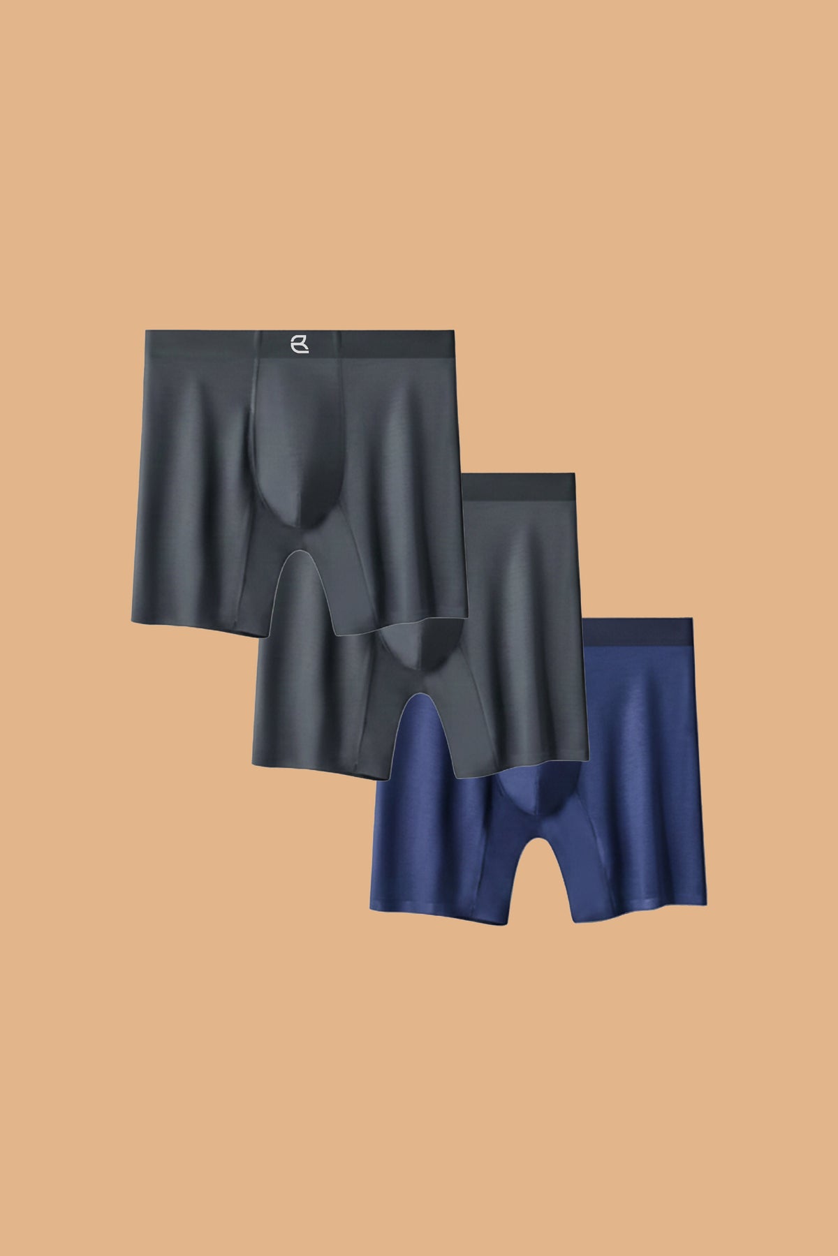 3-Pack Men's Modal Performance Long Boxer Brief