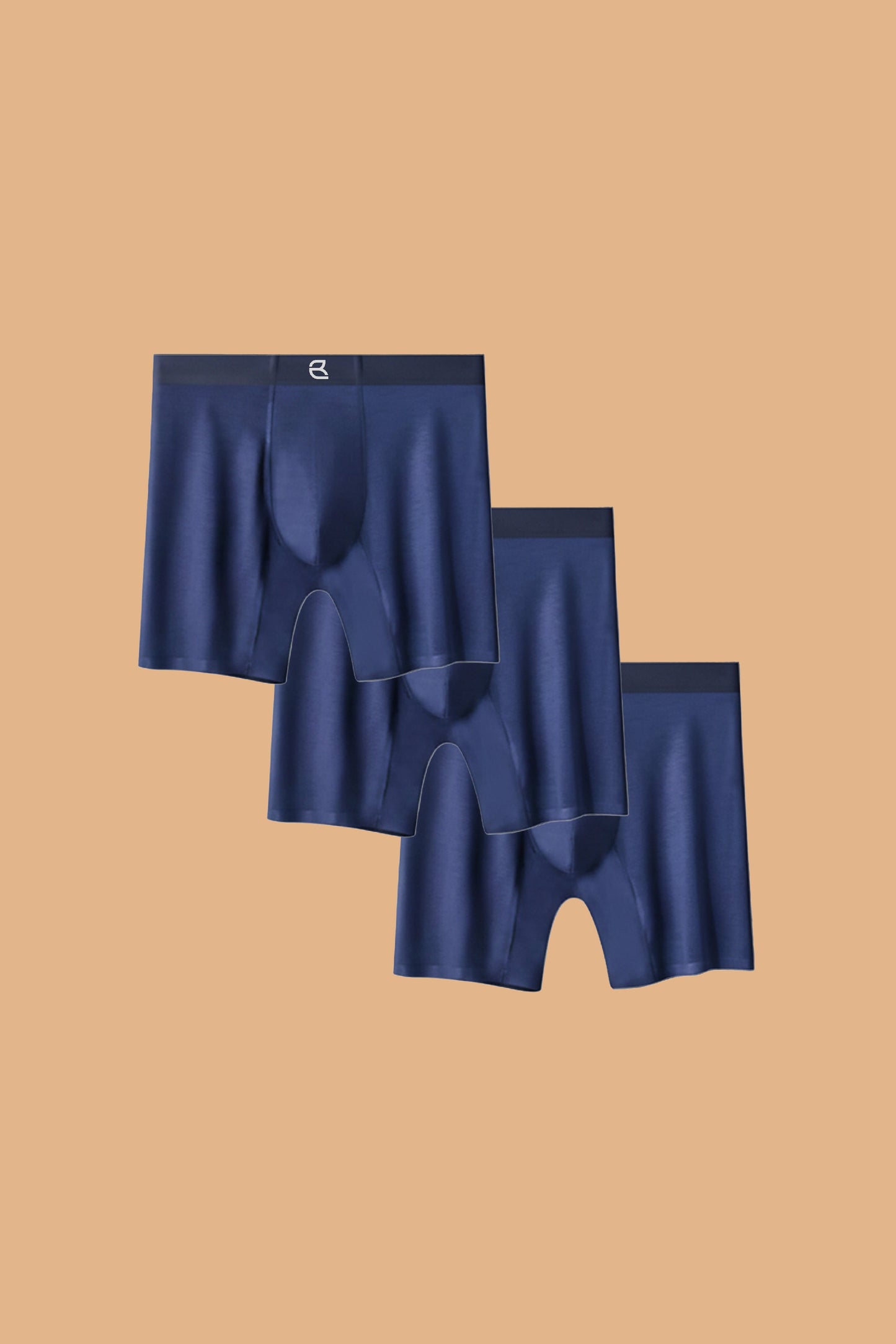 3-Pack Men's Modal Performance Long Boxer Brief
