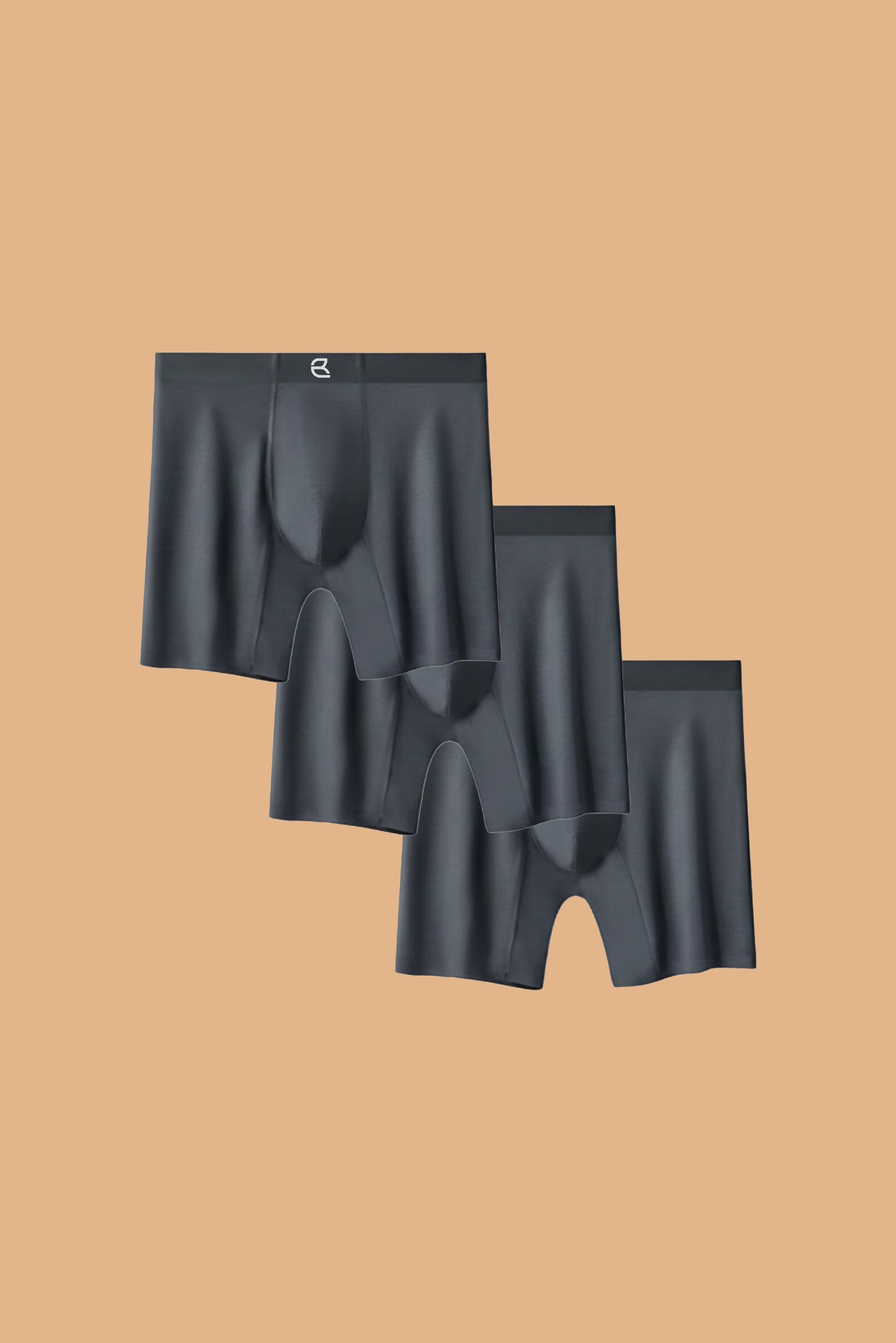 3-Pack Men's Modal Performance Long Boxer Brief