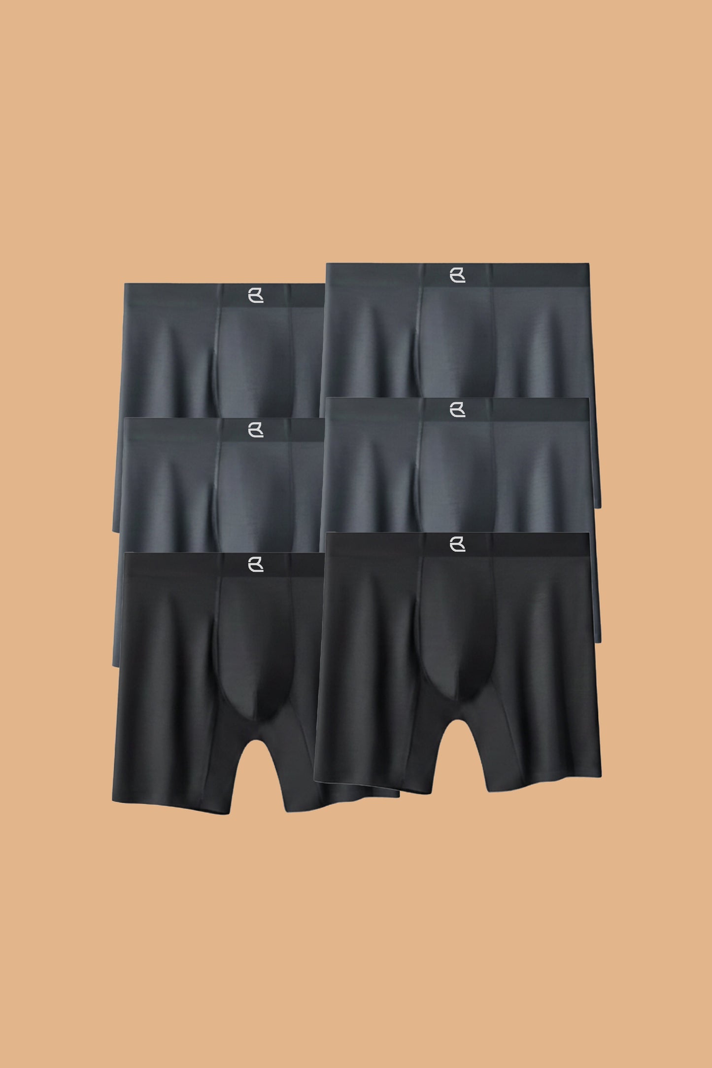 6-Pack Men's Modal Performance Long Boxer Brief