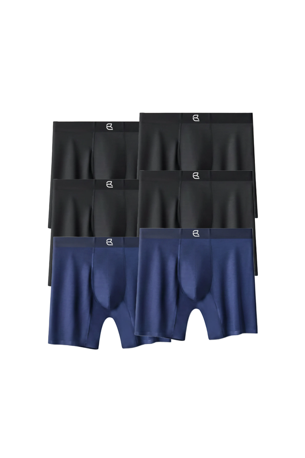 6-Pack Men's Modal Performance Long Boxer Brief