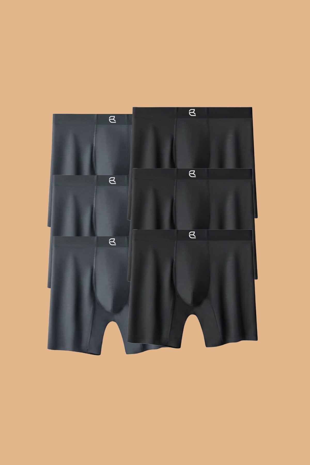 6-Pack Men's Modal Performance Long Boxer Brief