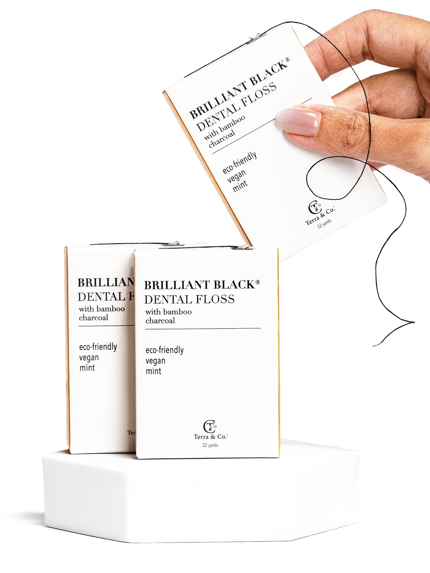 Brilliant Black® Floss – Whitens Between Teeth Naturally