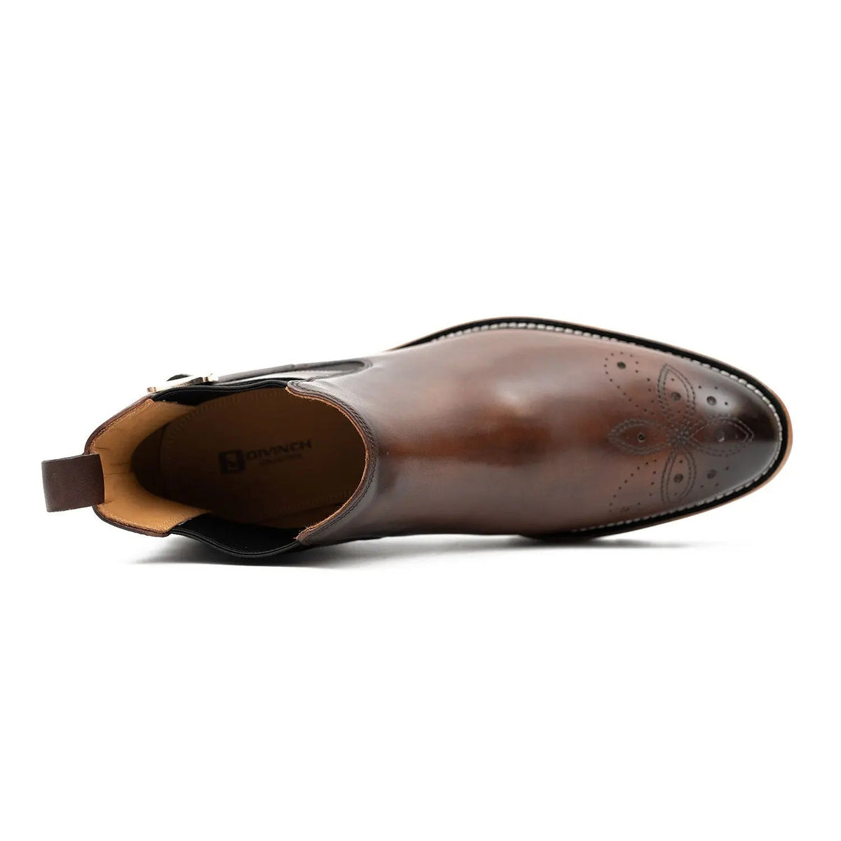 Brown Calf Leather Chelsea Boots